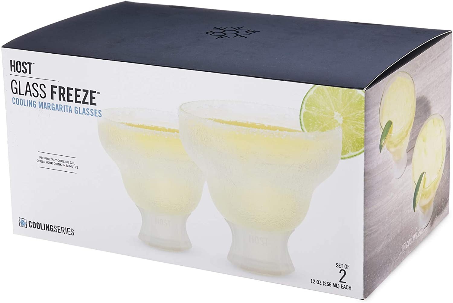 Glass Freeze Margarita Glass (set of two)