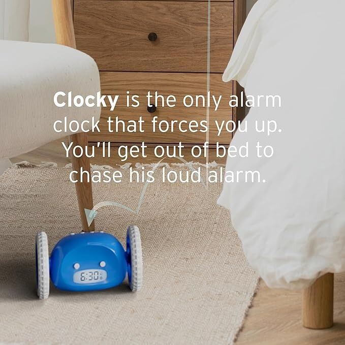 Clocky Alarm Clock Chrome Clocky Alarm Clock Chrome
