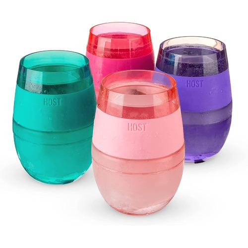 Wine FREEZEª Translucent Cooling Cups (set of 4) by HOST