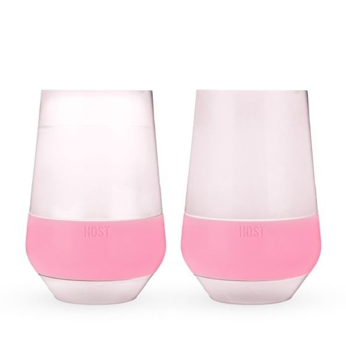 Wine FREEZEª XL Cooling Cups (set of 2) in Blush Tint by HOS