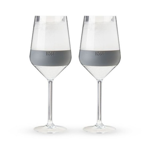 Wine FREEZE Stemmed Cooling Cups in Grey by HOST