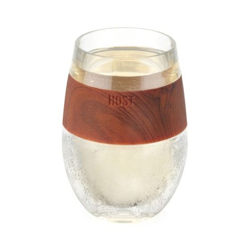 Wine FREEZEª Cooling Cup in Wood Single