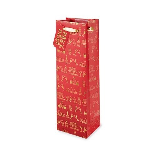 Red & Gold Holiday Cocktails Bag 