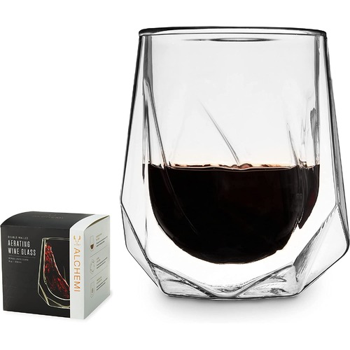 Alchemi Aerating Wine Tasting Glass by Viski NEW