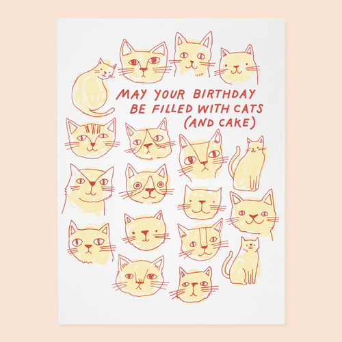May Your Birthday Be Filled With Cats and cake