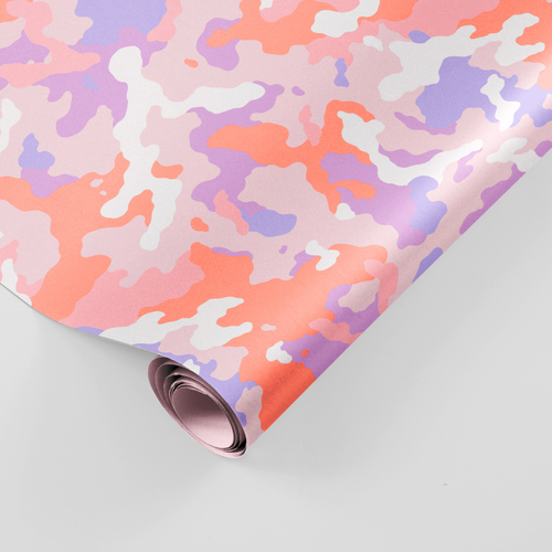 Camouflage gift wrap roll