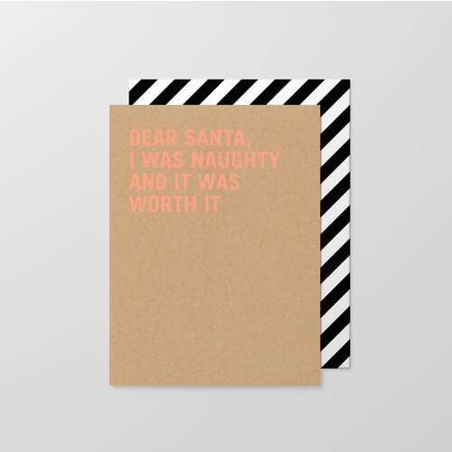 Dear Santa Neon Small Card