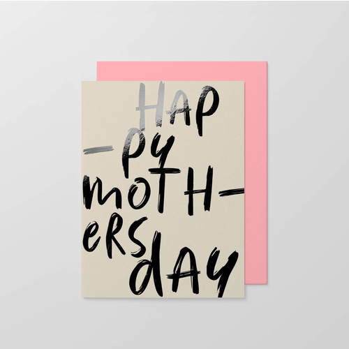 Hap-py Moth-ers Day Foil Small Card