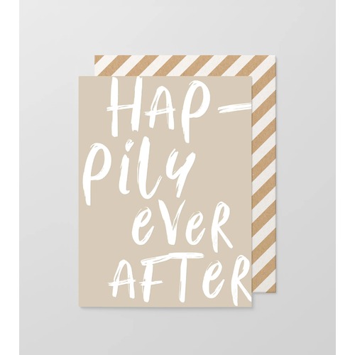 Hap-pily Ever After small card