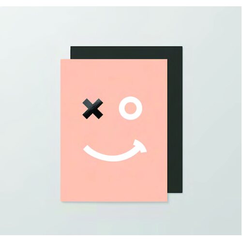 Smiley Face Fluro small card
