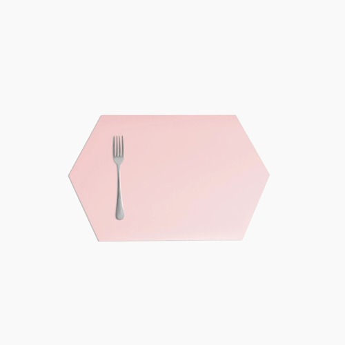 Hexagon Placemat in Blush.