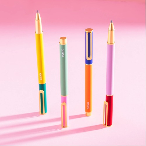 Colourblock Cap Pens