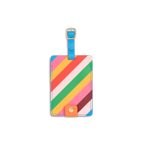 Getaway Luggage Tag - Rainbow Stripe
