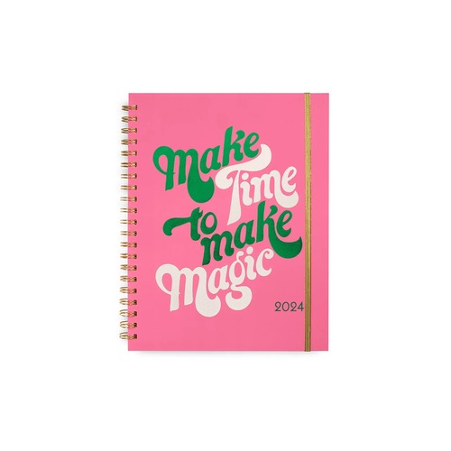 12 Month Soft Cover Large Planner, Make Time to Make Magic