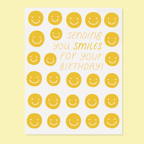 Sending smiles bday