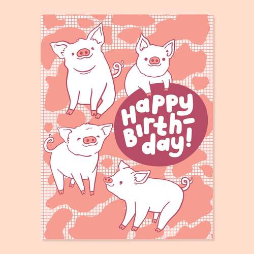 Happy Birthday Piggies
