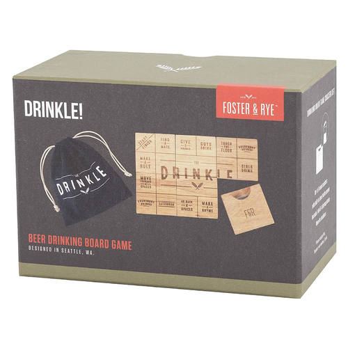 Drinkle Beer Drinking Board Game by Foster & Rye