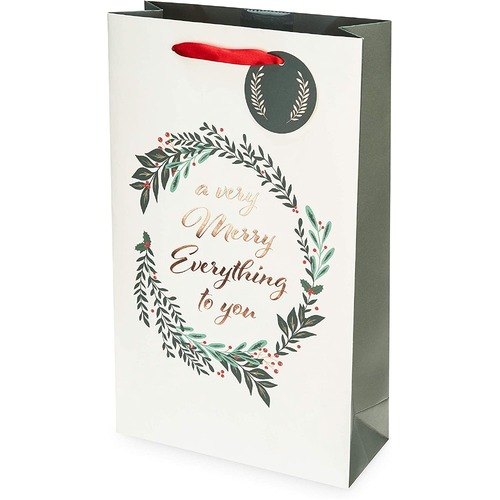 Merry Everything Double-Bottle Wine Bag by Cakewalk