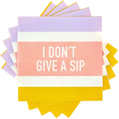 I Don't Give a Sip Cocktail Napkin by Cakewalk