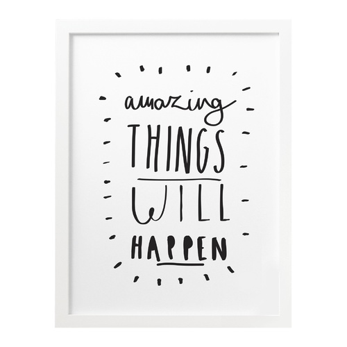 Amazing Things Will Print A3 