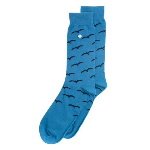 The Birds Blue Socks - Medium