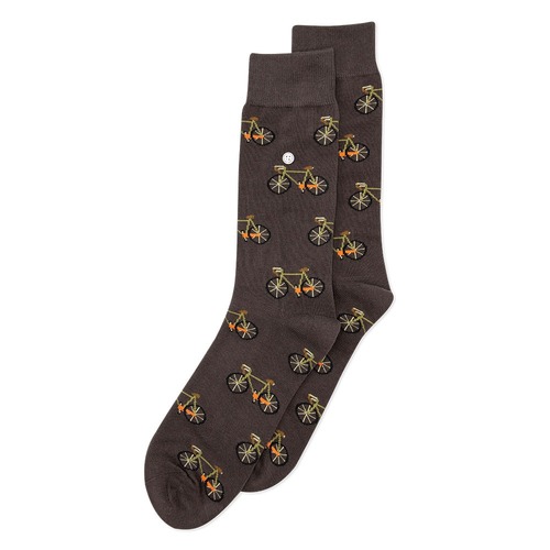 Bicycle Brown Socks - Medium