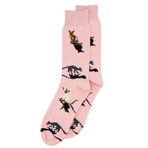 Cats Pink Socks - Small
