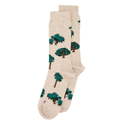 Forest Socks Beige/Brown - Medium