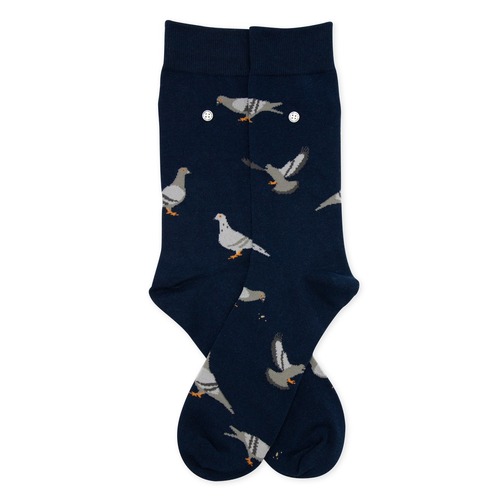 Pigeon Navy Socks - Medium