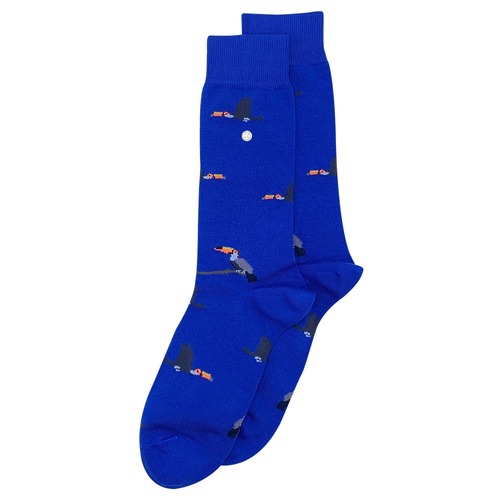 Toucan Blue Socks - Medium
