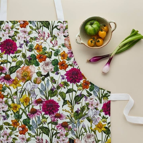 Apron - Bountiful Blooms Ivory