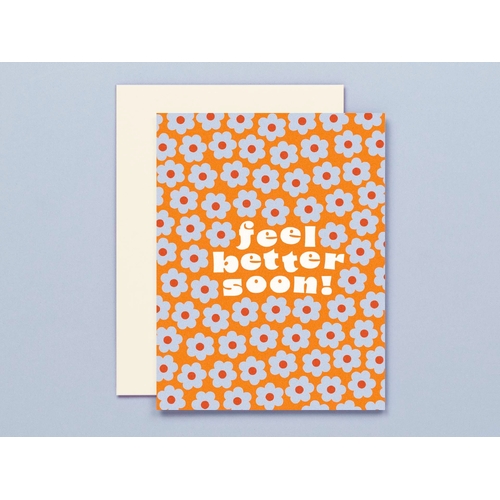 Feel Better (Blue) Greeting Card