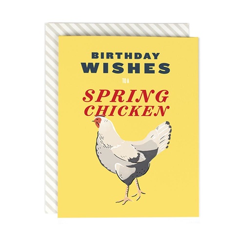 Birthday wishes to a spring chicken