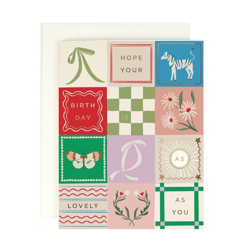 Lovely As You Patchwork Birthday