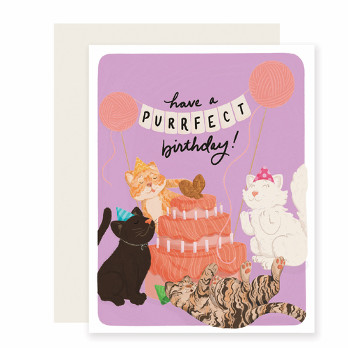Purrfect Cat Cake Birthday 