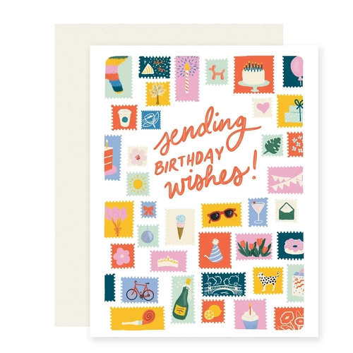 Sending Birthday Wishes Stamps
