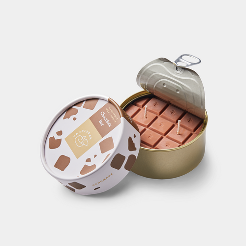 Chocolate Bar Scented Soy Candle Can