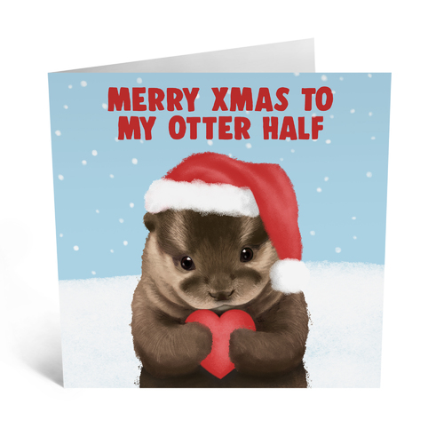 Merry Xmas Otter Half
