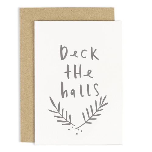 Deck The Halls Card.