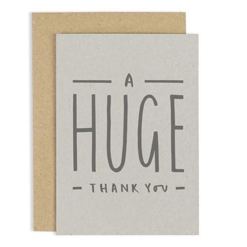 A Huge Thank You Card.