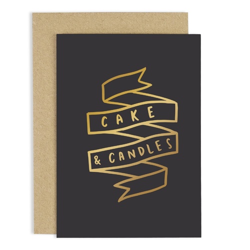 Cake And Candles Birthday Card