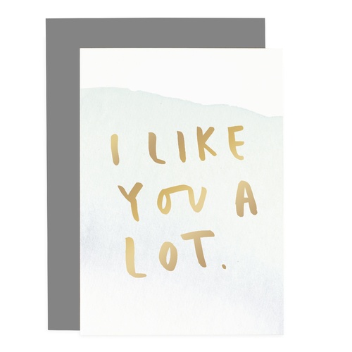 I Like You A Lot - Ombre Card.
