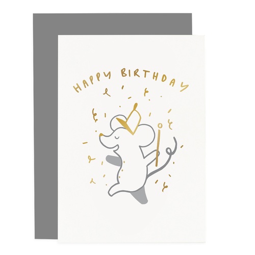 Childs Mouse Birthday Card.