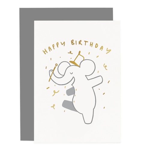 Childs Elephant Birthday Card.