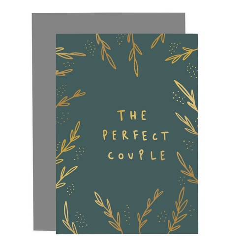 Perfect Couple Greenery Card.