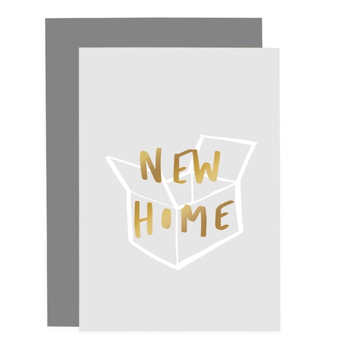 New Home Blush Grey Card.
