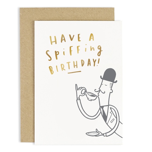Spiffing Birthday Card.