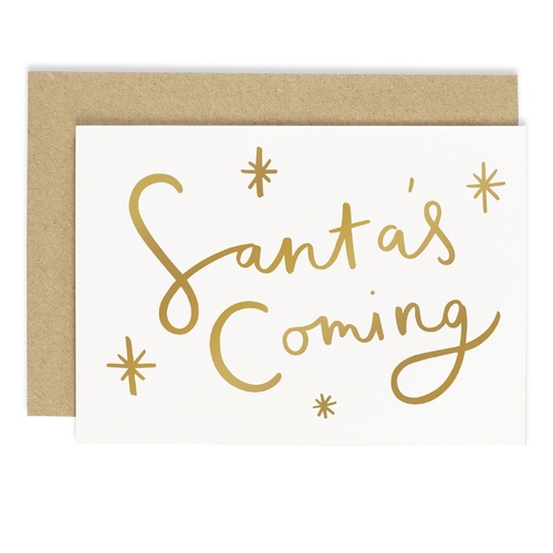 Santa's Coming Card