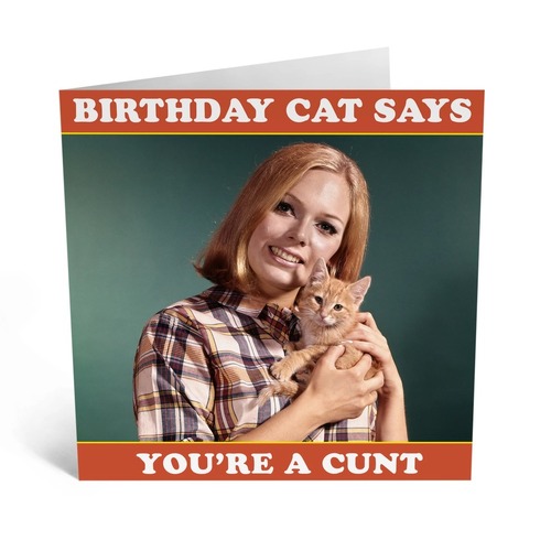 Birthday Cat Says