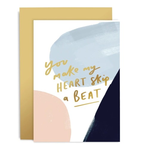 Heart Skip A Beat Brushworks Card.